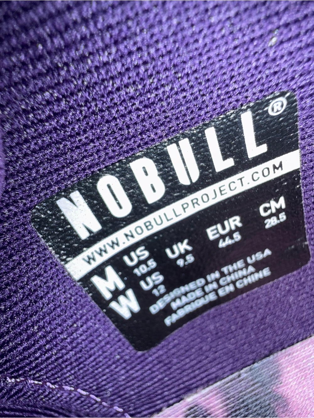 NOBULL Purple Patterned Athletic Shoes- Great for lifting! - Picture 6 of 6